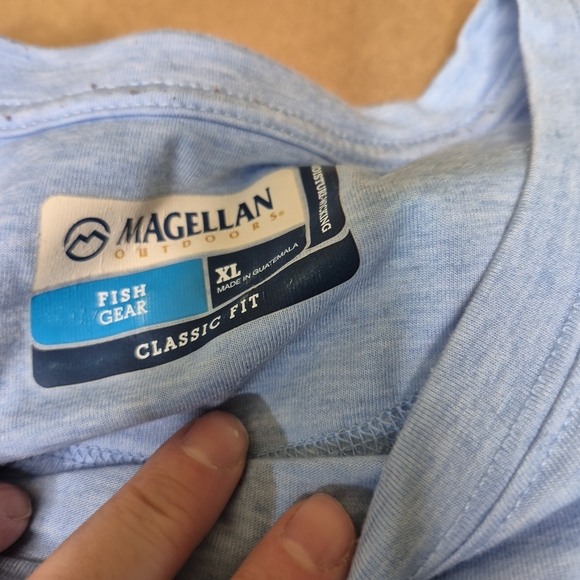 6 Magellan Short Sleeve Tees: Teal, Blue, Sky Blue, Red, Pink & Gray 2907-12/24 - Picture 4 of 16
